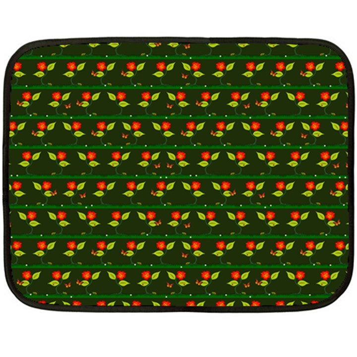 Plants And Flowers Fleece Blanket (Mini)