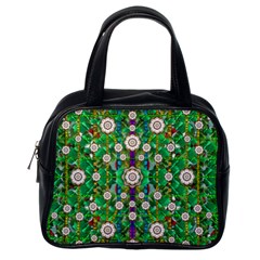 Pearl Flowers In The Glowing Forest Classic Handbags (one Side) by pepitasart