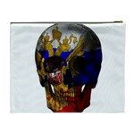 Russian flag skull Cosmetic Bag (XL) Back