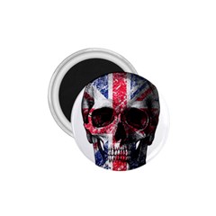 Uk Flag Skull 1 75  Magnets by Valentinaart