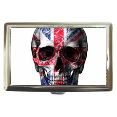 Uk Flag Skull Cigarette Money Cases by Valentinaart