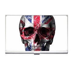 Uk Flag Skull Business Card Holders by Valentinaart