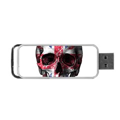 Uk Flag Skull Portable Usb Flash (one Side) by Valentinaart