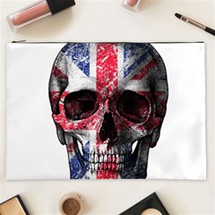 Uk Flag Skull Cosmetic Bag (xxl)  by Valentinaart