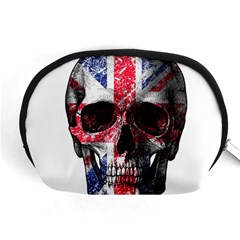 Uk Flag Skull Accessory Pouches (medium)  by Valentinaart