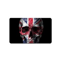 Uk Flag Skull Magnet (name Card) by Valentinaart