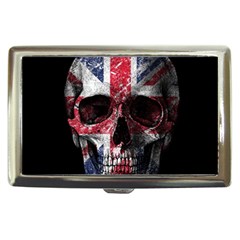 Uk Flag Skull Cigarette Money Cases by Valentinaart