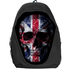 Uk Flag Skull Backpack Bag by Valentinaart