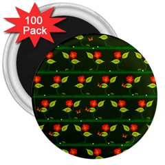 Plants And Flowers 3  Magnets (100 Pack) by linceazul