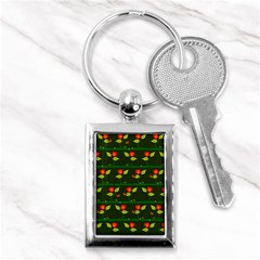 Plants And Flowers Key Chains (rectangle)  by linceazul