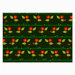 Plants And Flowers Large Glasses Cloth (2-side)