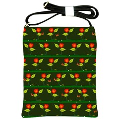 Plants And Flowers Shoulder Sling Bags by linceazul