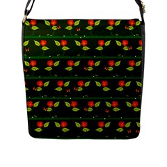 Plants And Flowers Flap Messenger Bag (l)  by linceazul