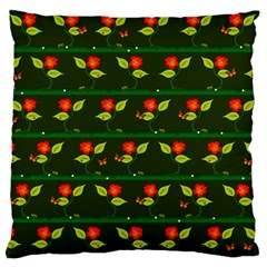 Plants And Flowers Standard Flano Cushion Case (one Side) by linceazul