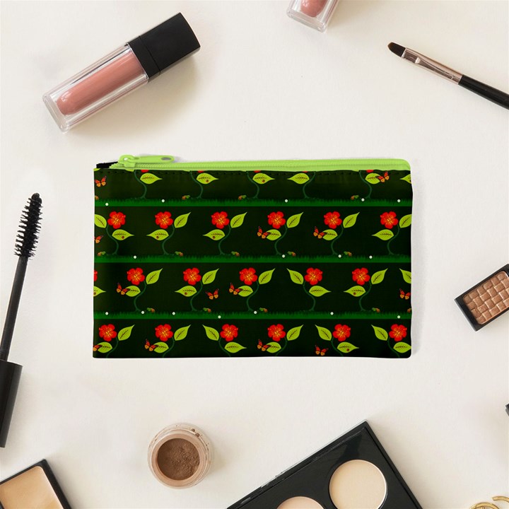 Plants And Flowers Cosmetic Bag (XS)