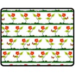 Plants And Flowers Fleece Blanket (Medium)  60 x50  Blanket Front