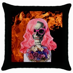 Bride From Hell Throw Pillow Case (black) by Valentinaart