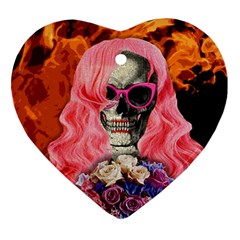 Bride From Hell Heart Ornament (two Sides) by Valentinaart