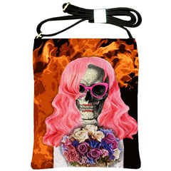 Bride From Hell Shoulder Sling Bags by Valentinaart