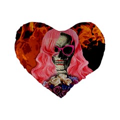 Bride From Hell Standard 16  Premium Heart Shape Cushions by Valentinaart