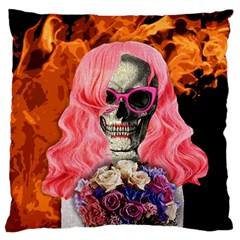 Bride From Hell Large Flano Cushion Case (one Side) by Valentinaart