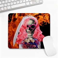 Bride From Hell Large Mousepads by Valentinaart