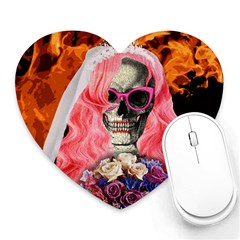 Bride From Hell Heart Mousepads by Valentinaart