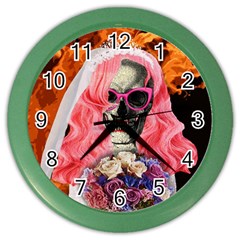 Bride From Hell Color Wall Clocks by Valentinaart