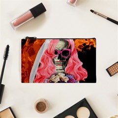 Bride From Hell Cosmetic Bag (small)  by Valentinaart