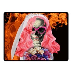 Bride From Hell Double Sided Fleece Blanket (small)  by Valentinaart