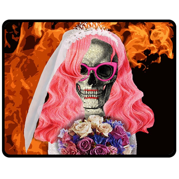 Bride from hell Double Sided Fleece Blanket (Medium) 