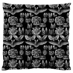 1904 Haeckel Chiroptera Black Large Flano Cushion Case (two Sides) by EndlessVintage