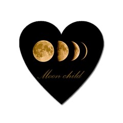 Moon Child Heart Magnet by Valentinaart