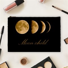 Moon Child Cosmetic Bag (large)  by Valentinaart