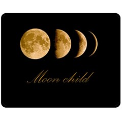 Moon Child Double Sided Fleece Blanket (medium)  by Valentinaart