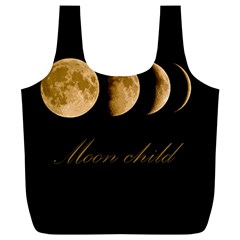 Moon Child Full Print Recycle Bags (l)  by Valentinaart