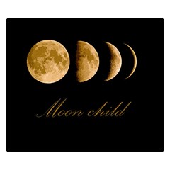 Moon Child Double Sided Flano Blanket (small)  by Valentinaart