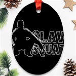 Slav Squat Ornament (Oval) Front