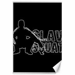 Slav Squat Canvas 24  X 36  by Valentinaart