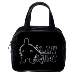 Slav Squat Classic Handbags (one Side) by Valentinaart