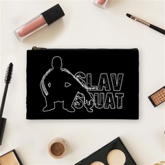 Slav Squat Cosmetic Bag (medium)  by Valentinaart