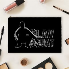 Slav Squat Cosmetic Bag (large)  by Valentinaart