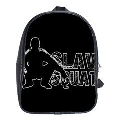 Slav Squat School Bags(large)  by Valentinaart