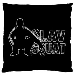 Slav Squat Large Cushion Case (one Side) by Valentinaart