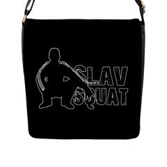 Slav Squat Flap Messenger Bag (l)  by Valentinaart