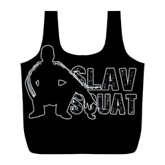 Slav Squat Full Print Recycle Bags (l)  by Valentinaart