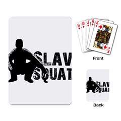 Slav Squat Playing Card by Valentinaart