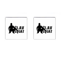 Slav Squat Cufflinks (square) by Valentinaart