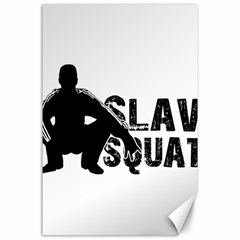 Slav Squat Canvas 24  X 36  by Valentinaart