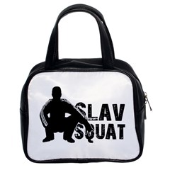 Slav Squat Classic Handbags (2 Sides) by Valentinaart